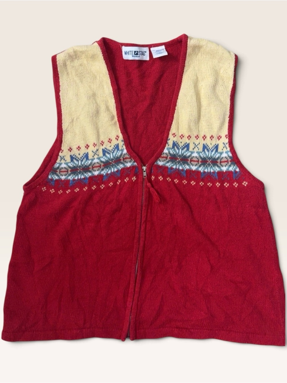 COTTAGECORE GRANDPA SWEATER VEST FRONT ZIP PLUS SIZE 22/24